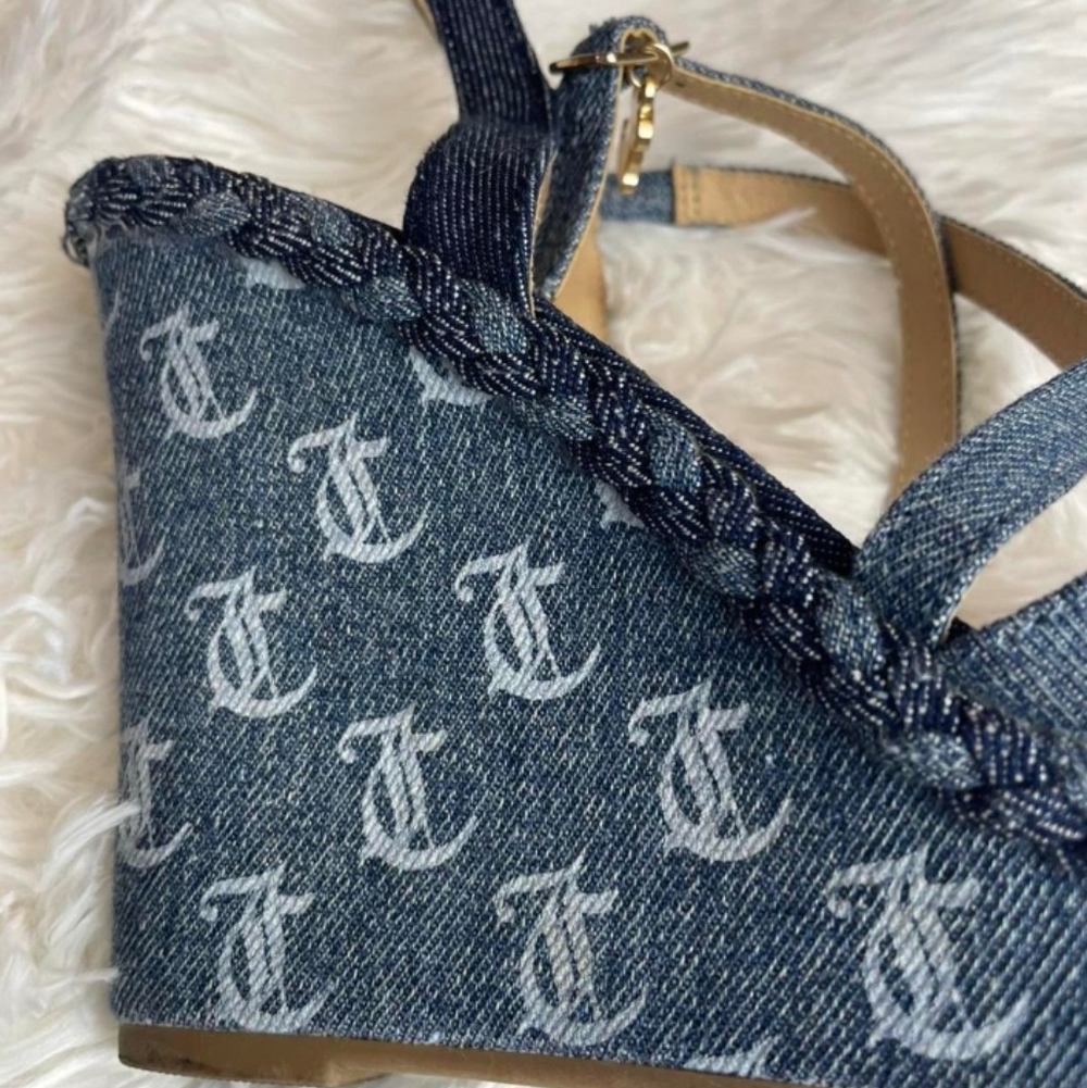 Juicy Couture Denim Heels - Picture 5 of 6